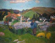 Paul Gauguin Swineherd oil painting